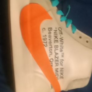 Off white Nike blazers mids